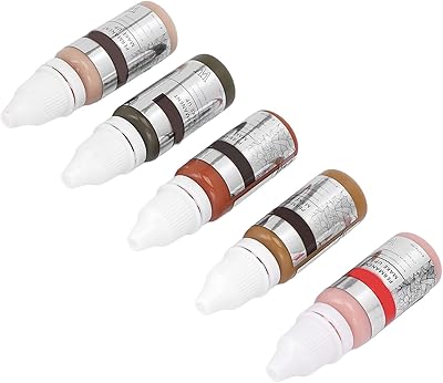 Ensemble de 5 encres de microblading de 15 ml pour un teint parfait