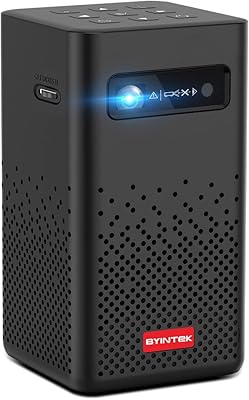 Mini projecteur 3d dlp pinetech b20, projecteur wifi hd led portable alimenté