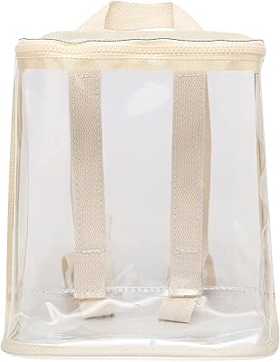 Sac à dos transparent en plastique robuste, sac à dos de plage coloré