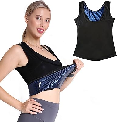 Novolan gilet de sauna sans manches pour femme modelant le corps, vêtements