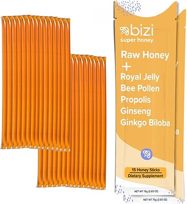 Miel de gelée royale bizi avec propolis d'abeille, pollen d'abeille biologique, ginseng