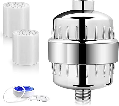 Filtre de douche à eau dure en 15 étapes, purificateur d'eau à la vitamine