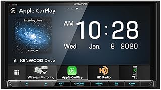 Récepteur multimédia numérique kenwood dmx907s à écran tactile de 6,95 pouces avec apple