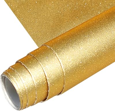 12 x 53 pouces, tissu simili cuir doré brillant de couleur unie pour l'ameublement, les sacs à main, les portefeuilles et la fabrication de bijoux. Diaytar Sénégal : Simplicité, rapidité, économie