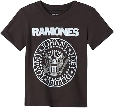 T-shirt à manches courtes let's go ramones little boys (noir)