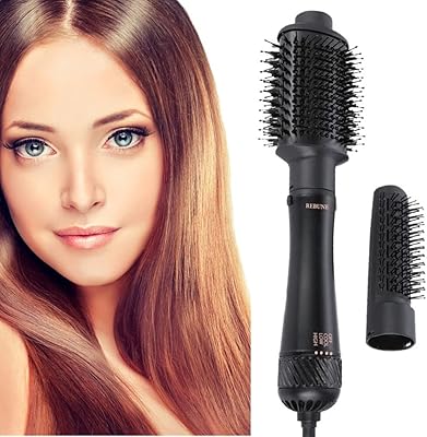 Rebune hair styler re-2084 sèche-cheveux en une étape et brosse à air chaud