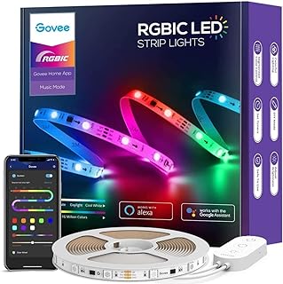 Bande lumineuse led govee rgbic basic wi-fi + bluetooth (5 mètres)