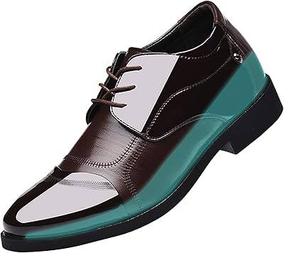 Chaussures formelles en cuir verni de haute qualité pour hommes, belles chaussures décontractées