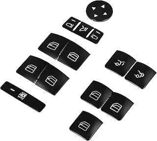 Autocollant de couvercle de bouton de commutateur de fenêtre aebso pro d'accoudoir