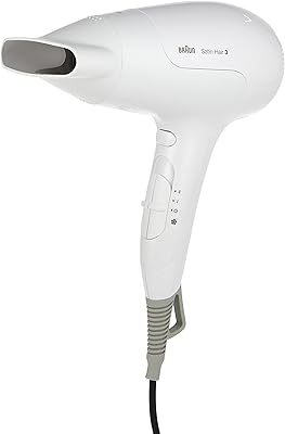 Sèche-cheveux braun satin hair hd385 power perfection 3 avec fonction ionique et buse