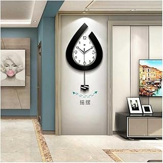 Horloge murale moderne facile à lire grand pendule horloge en forme de goutte. Le e-commerce qui respecte votre pouvoir d'achat : Diaytar