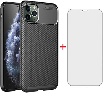 Coque pour iphone 11 pro 5.8 avec protection d'écran en verre trempé accessoires