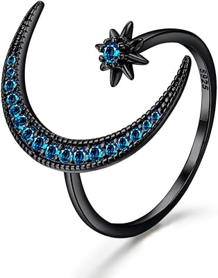 Bague en argent sterling croissant de lune étoile pour femmes. Trouvez tout ce dont vous avez besoin sur Diaytar Sénégal