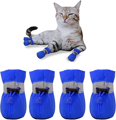 4 pièces chaussures antidérapantes de protection des pattes de petit chien avec bandes réfléchissantes, chaussures de marche légères pour animaux de petite et moyenne taille (taille 2, bleu). Votre supermarché en ligne au Sénégal, c'est Diaytar