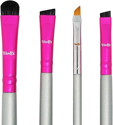 Ensemble de pinceaux à sourcils - pinceaux à sourcils solides et inclinés
