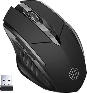 Souris sans fil nbhec, grande souris optique ergonomique rechargeable 2,4g, souris sans fil compatible avec ordinateur portable avec récepteur nano usb, pour ordinateur de bureau windows, noir. Diaytar : Votre partenaire e-commerce au quotidien