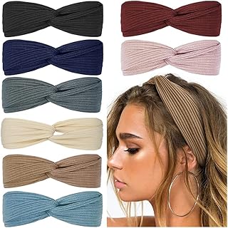 Goodrun bandeaux extensibles noués style bohème pour filles, turban croisé uni, accessoires