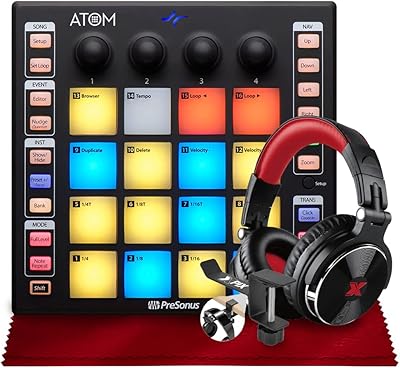 Kit de contrôleur portable midi de production et de performance presence atom