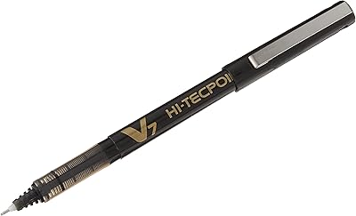 Stylo à bille pilot hi-tec point bx-v7-b avec pointe 07 mm