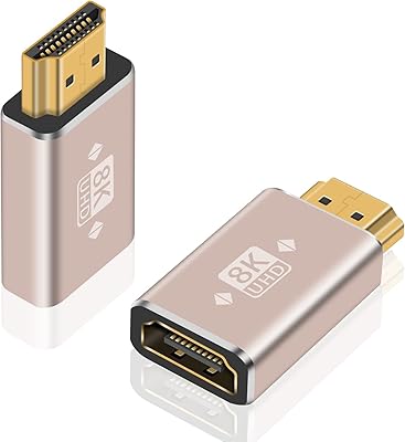 Adaptateur hdmi dutek 8k mâle vers femelle, adaptateur d'extension hdmi 48 gbit/s compatible