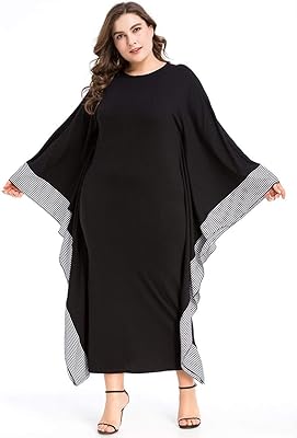 Abayas noires pour femmes, vêtements islamiques, manches longues, robe chauve-souris, kaftan islamique, dubaï, turc, printemps, automne, robe ample. Le discount haut de gamme, c'est possible avec Diaytar