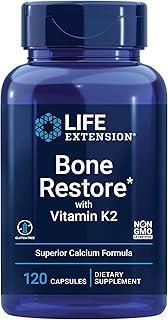 Life extension bon restore complément alimentaire avec vitamine k2, 120 gélules