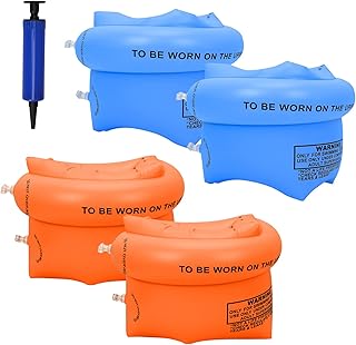 Anneaux de bras de natation color life 4 pièces flotteurs gonflables manchettes