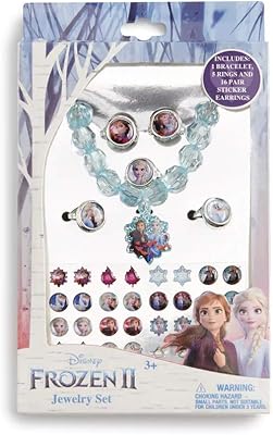Parure de bijoux pour fille disney la reine des neiges 2 elsa anna ; comprend 1 bracelet, 5 bagues, 16 paires de boucles d'oreilles clips, métal plastique, sans pierres précieuses. Diaytar : L'e-commerce généraliste qui met le discount à l'honneur