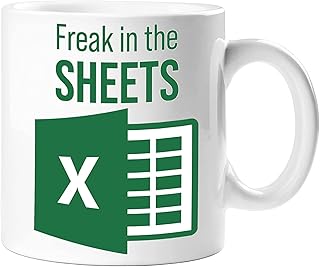 Tasse à café amusante lp views freak in the sheets excel - blanc