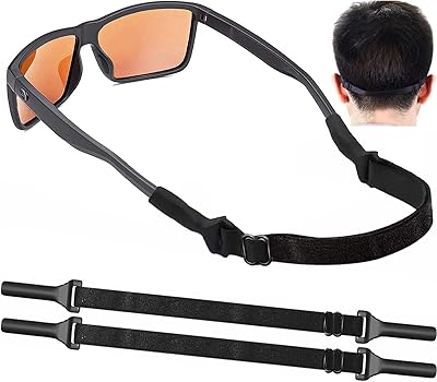 2 sangles de lunettes réglables, sangle de lunettes antidérapante sans queue, sangle de support de lunettes de soleil, sangle de support de lunettes de soleil, corde de support de lunettes universelle, 9,06 pouces. Diaytar Sénégal : Le plaisir d'acheter sans se priver