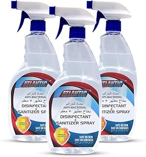 Spray désinfectant antibactérien atlantic pour les mains 750 ml (paquet de 3)