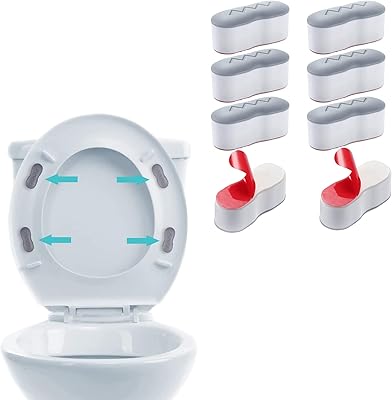 Kit de remplacement de pare-chocs de siège de toilette 8 pièces coussinets tampons