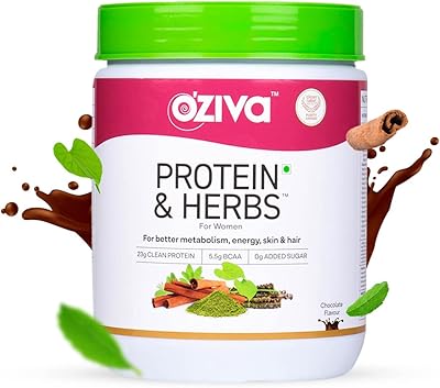 Oziva protein & herbs for women chocolat 500g de poudre de protéines naturelles