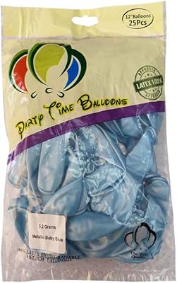 12" ballons en latex party time - bleu, 25 pièces. Diaytar Sénégal : Des milliers de produits à portée de clic, livrés chez vous