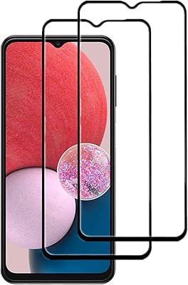 Protection d'écran en verre trempé pour samsung galaxy a13 réseau 4g avec couverture