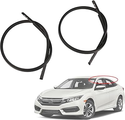 Paire de bandes d'égouttement de toit magimaker compatibles avec honda civic insight