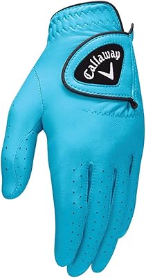 Gant de golf en cuir multicolore callaway pour femme, bleu, bleu