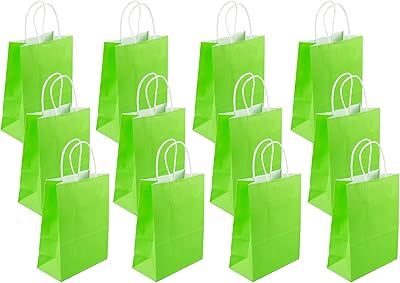 Sacs cadeaux en papier r-moment, ensemble de 12 pièces, sacs en papier écologiques