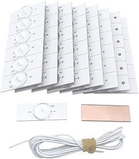 50pcs 3v smd perles de lampe avec lentille optique pour 32-65 led tv
