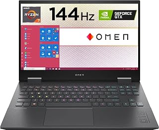 2021 dernier ordinateur portable de jeu hp omen 15 15,6\" fhd 144 hz