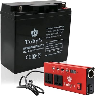 Batterie rechargeable multifonctionnelle toby's bty-20a, batterie rechargeable 20 000 mah pour le camping