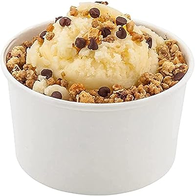 Snh packing gobelets à crème glacée en papier de 8 oz avec cuillère