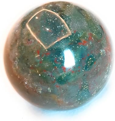 Boule de cristal de pierre de sang naturelle (2,08") pour la guérison reiki