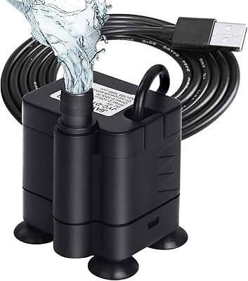 Pompe à eau submersible siusi d'aspiration inférieure améliorée 150l h usb pour aquarium
