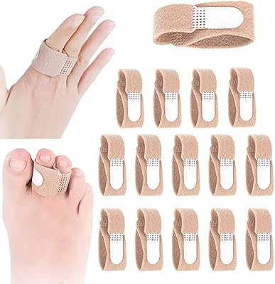 Enveloppements d'orteils cassés, 15 pièces de protecteurs de bandages d'orteils, attelles de séparation
