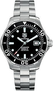 Montre tag heuer pour homme wan2110.ba0822 aquaracer calibre 5 en acier inoxydable