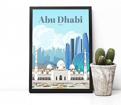 Bumah accessories abu dhabi uae affiche de voyage avec cadre 50 x 40