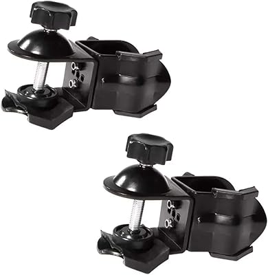 2 pièces en métal robuste double pince u type de boucle