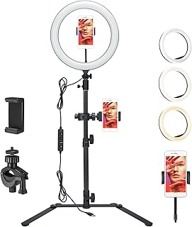 Godox lr120 anneau lumineux vidéo led 12 pouces avec support d'éclairage de table