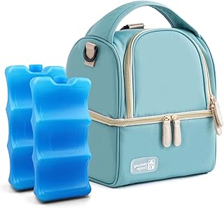 Sac isotherme pour lait maternel ocuz® de grande capacité avec sac de glace pouvant contenir 6 biberons jusqu'à 9 oz, sac fourre-tout isotherme pour biberons pour les mamans qui allaitent en déplacement. Diaytar : Qualité professionnelle, prix grand public